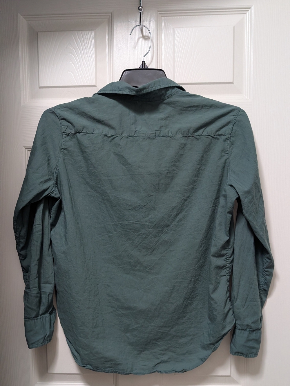 Frank & Eileen Eileen Shirt Forest Dark Green Button Up Size XS Collar Pocket - Picture 2 of 4